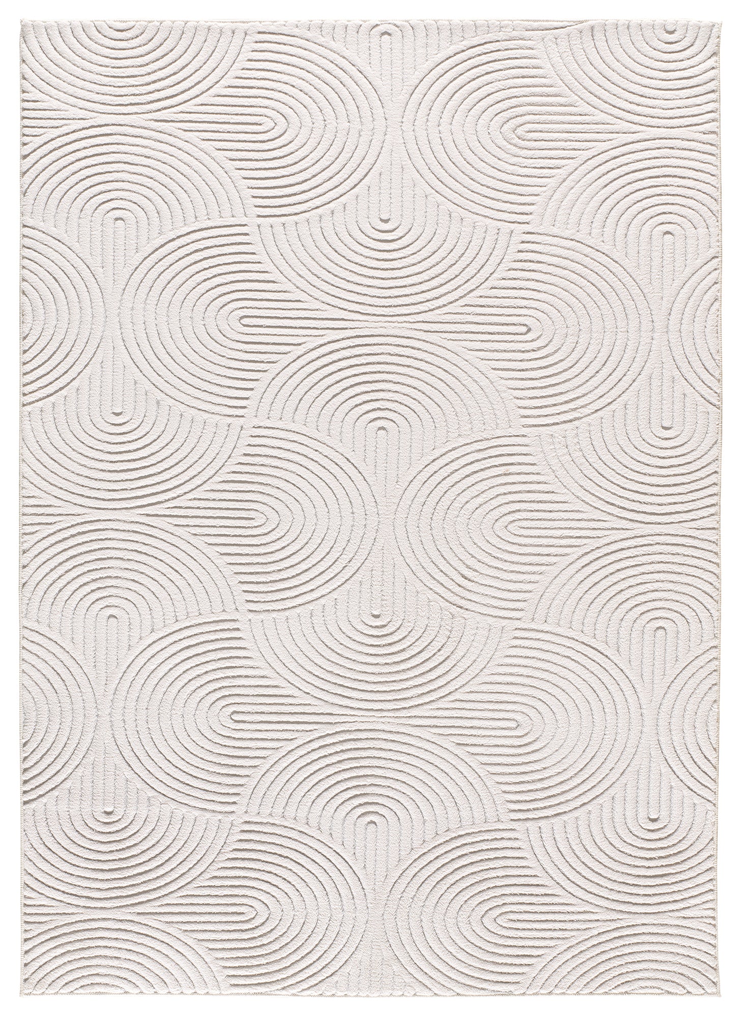Tappeto lavabile leggero disegno moderno colore crema- UN7001