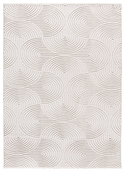 Tappeto lavabile leggero disegno moderno colore crema- UN7001
