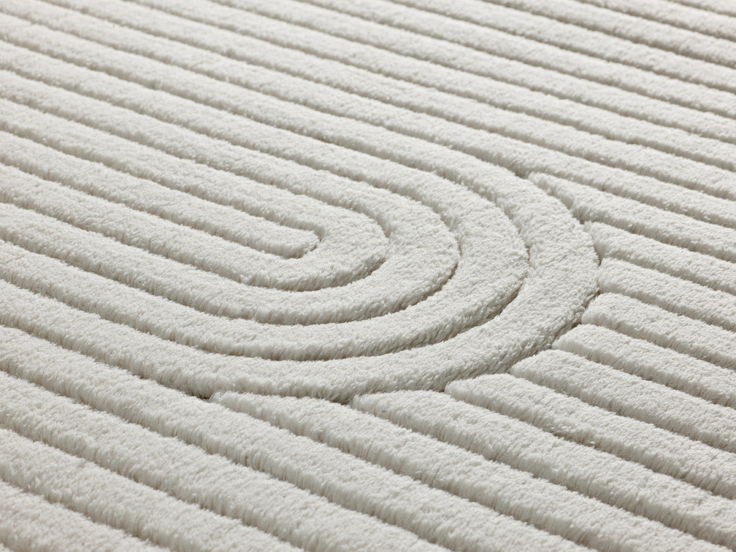 Tappeto lavabile leggero disegno moderno stile scandinavo crema- UN7003