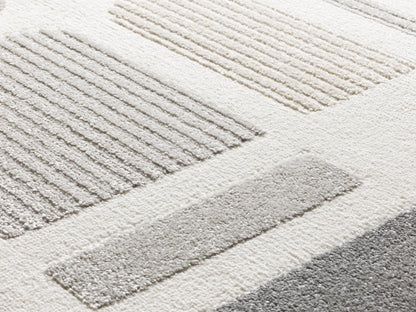 Tappeto salotto grande grigio crema- UN2034