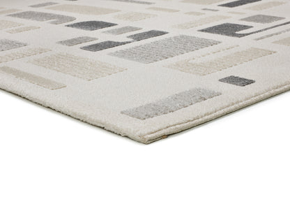 Tappeto salotto grande grigio crema- UN2034