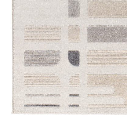 Tappeto salotto grande grigio crema- UN2034