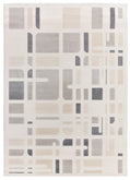 Tappeto salotto grande grigio crema- UN2034