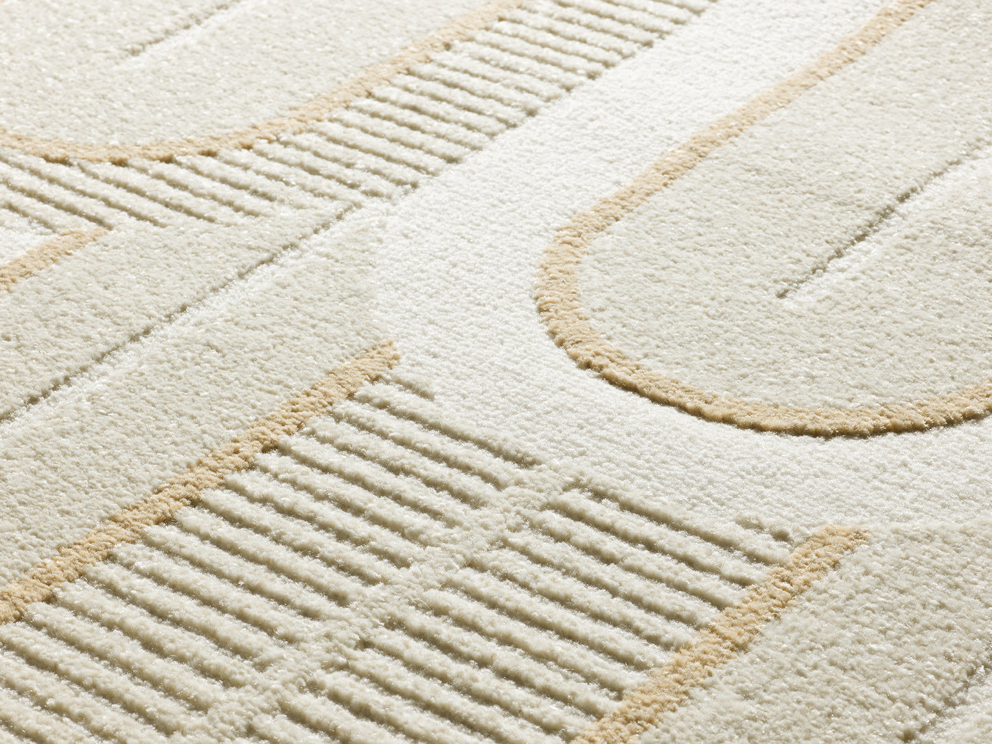 Tappeto salotto grande beige crema- UN2035