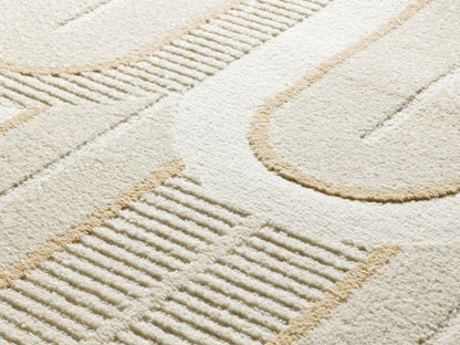 Tappeto salotto grande beige crema- UN2035