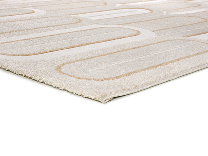 Tappeto salotto grande beige crema- UN2035