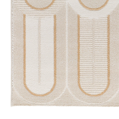 Tappeto salotto grande beige crema- UN2035