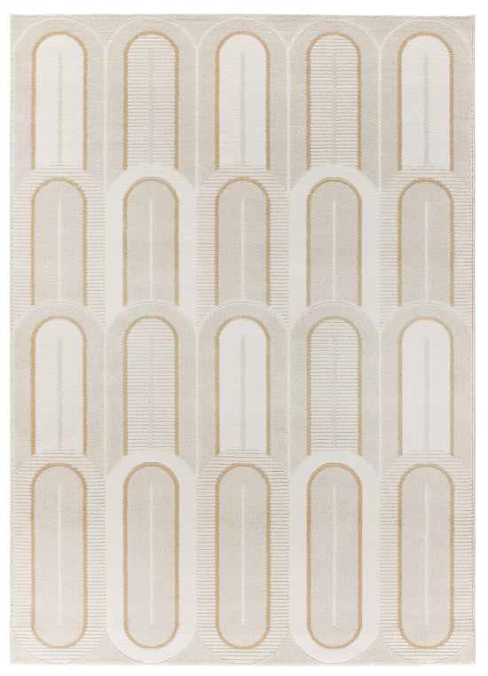Tappeto salotto grande beige crema- UN2035
