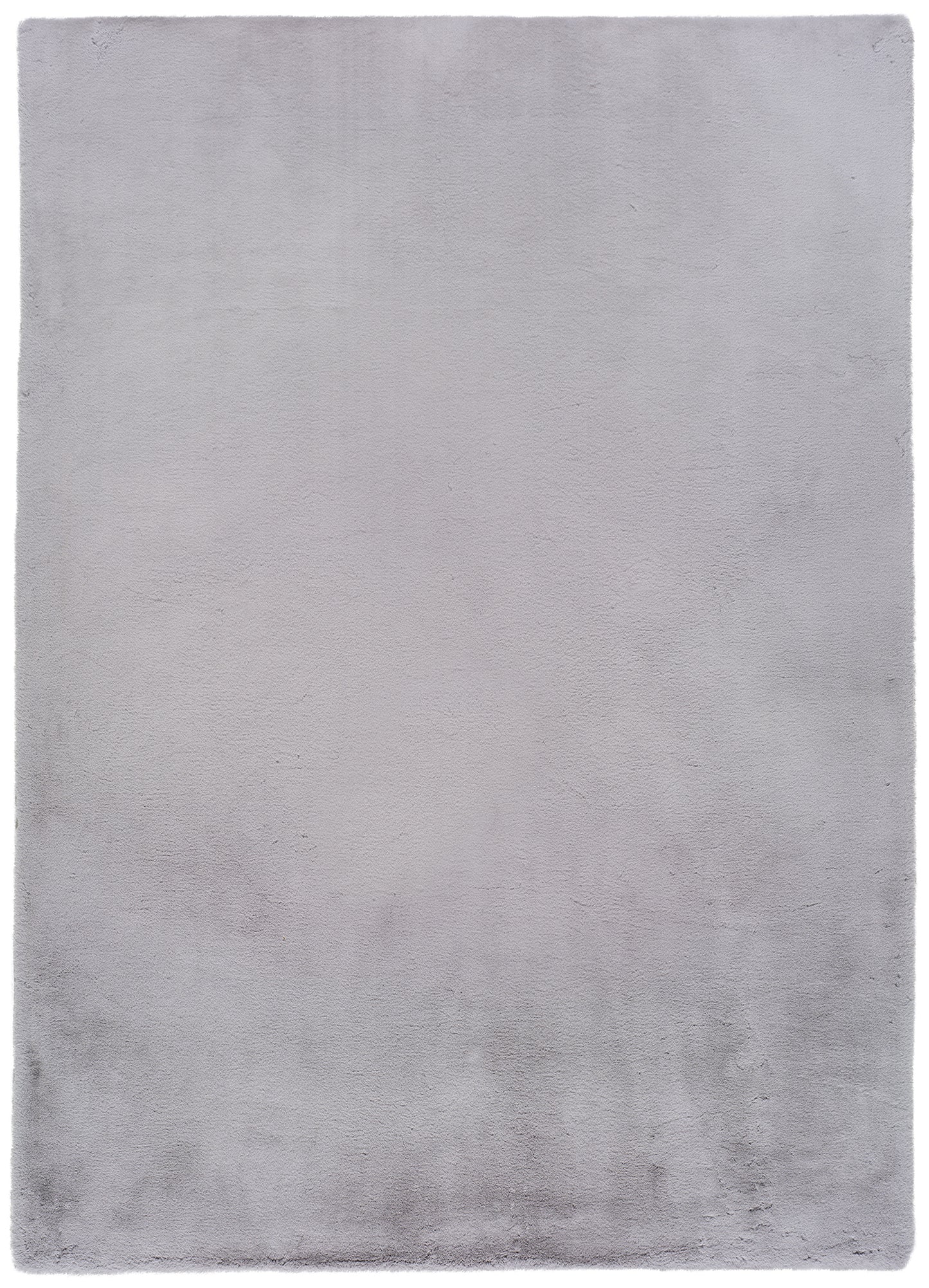 Tappeto lavabile camera da letto pelo alto tinta unita grigio argento - UN7006
