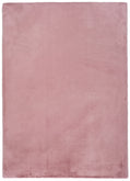 Tappeto lavabile camera da letto pelo alto tinta unita rosa - UN7007