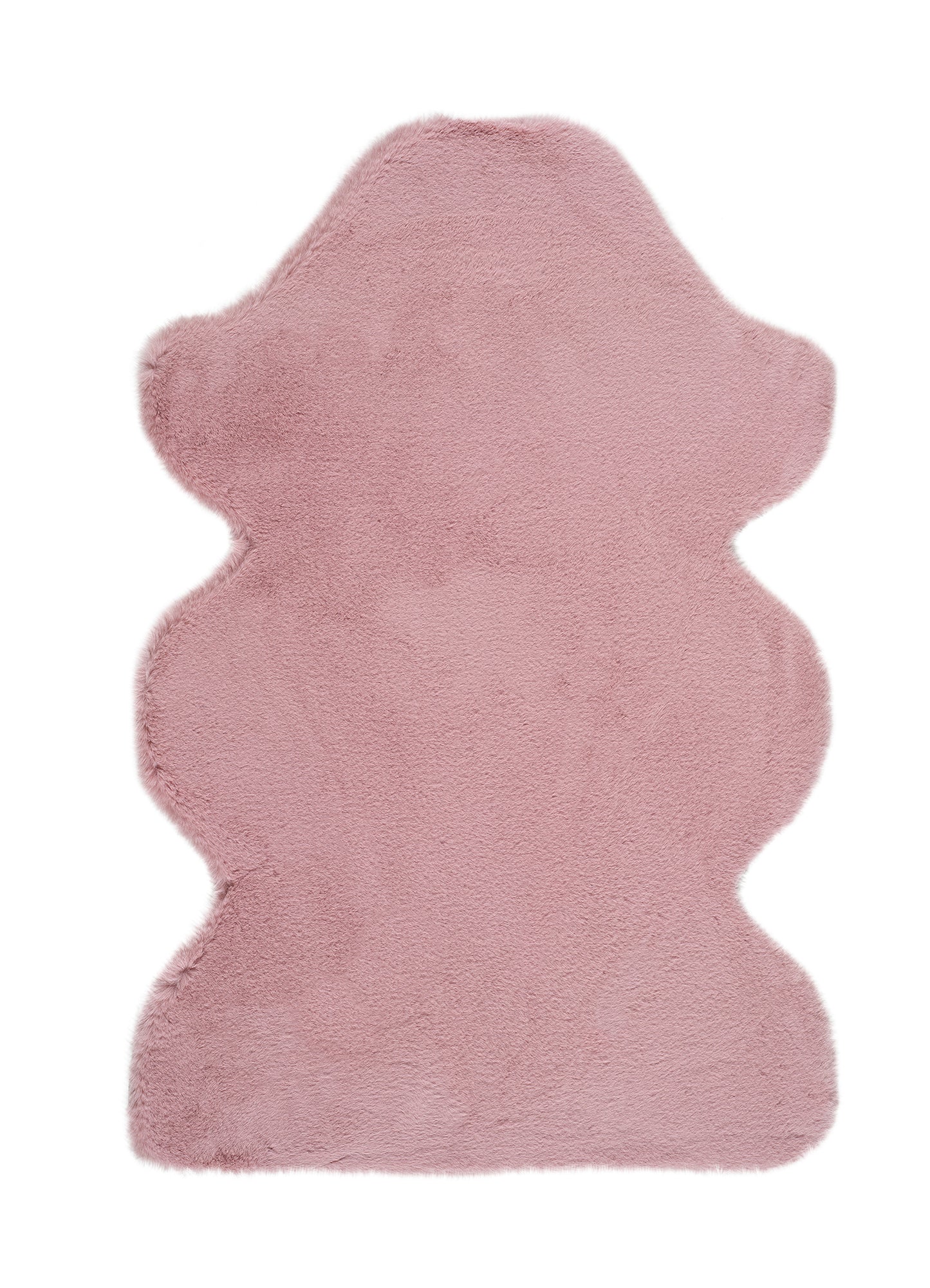 Tappeto lavabile camera da letto pelo alto tinta unita rosa - UN7007