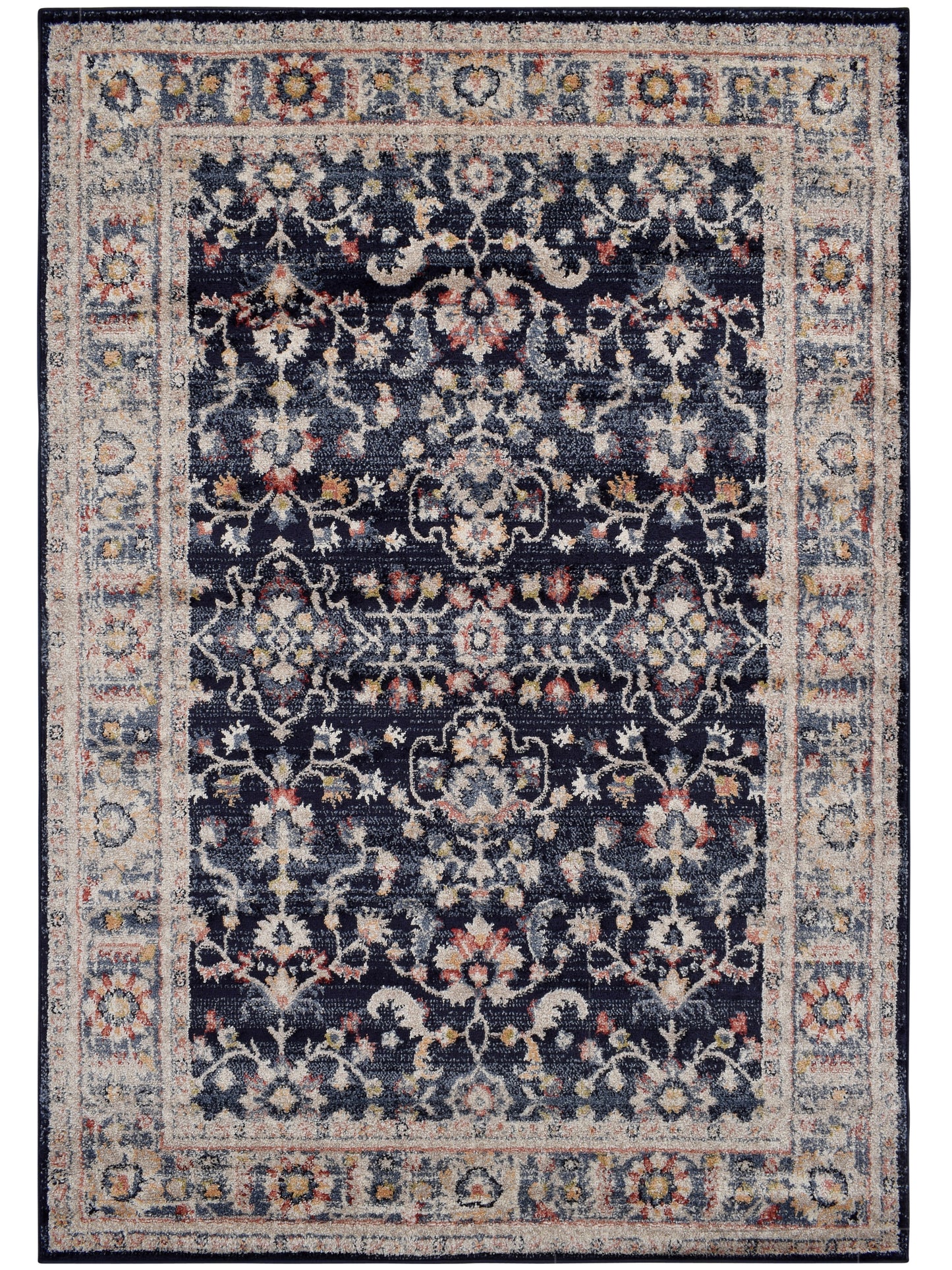 Tappeto classico stile persiano tradizionale navy blu - VR5006