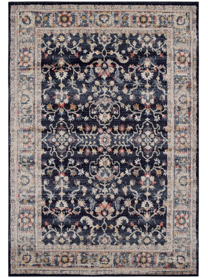 Tappeto classico stile persiano tradizionale navy blu - VR5006