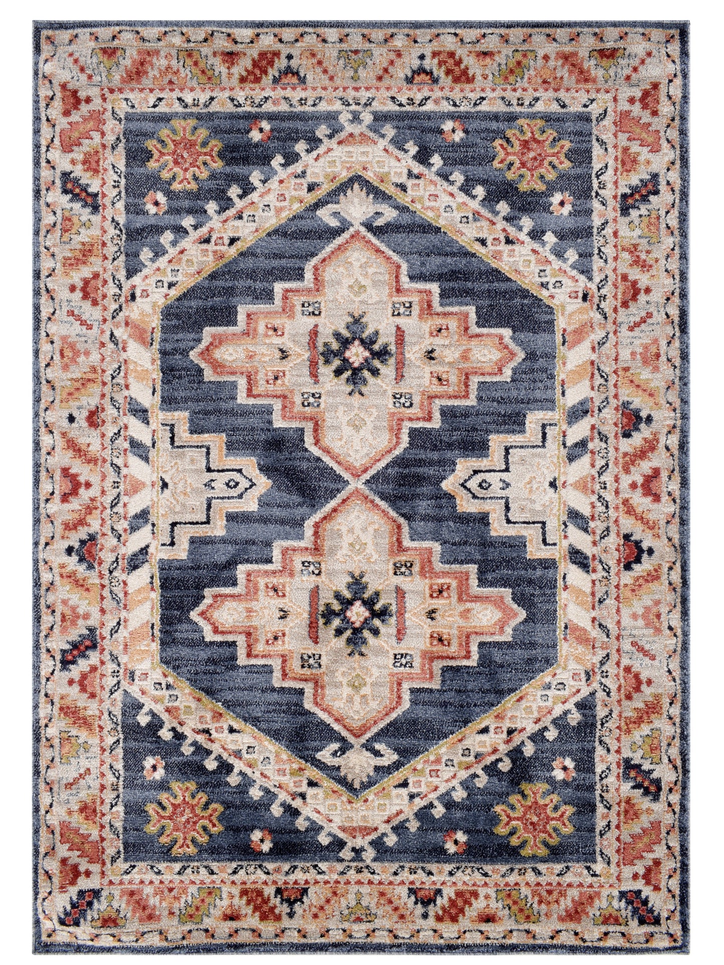 Tappeto stile persiano tradizionale blu navy - VR5004