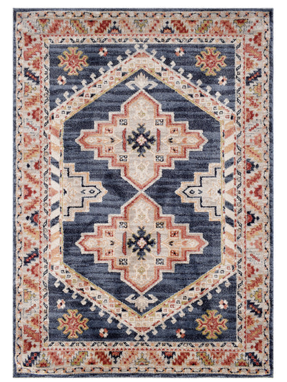Tappeto stile persiano tradizionale blu navy - VR5004