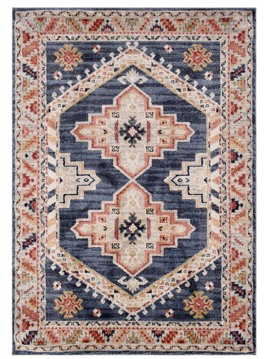 Tappeto stile persiano tradizionale blu navy - VR5004