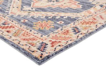 Tappeto stile persiano tradizionale blu navy - VR5004