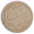 Tappeto rotondo beige 150 cm cottage simil iuta- VR2011