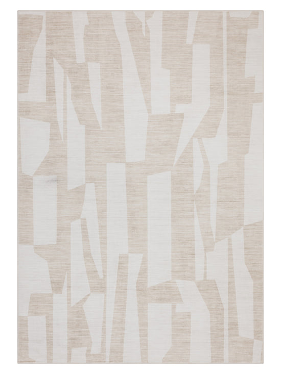Tappeto geometrico naturale color beige - VR2022
