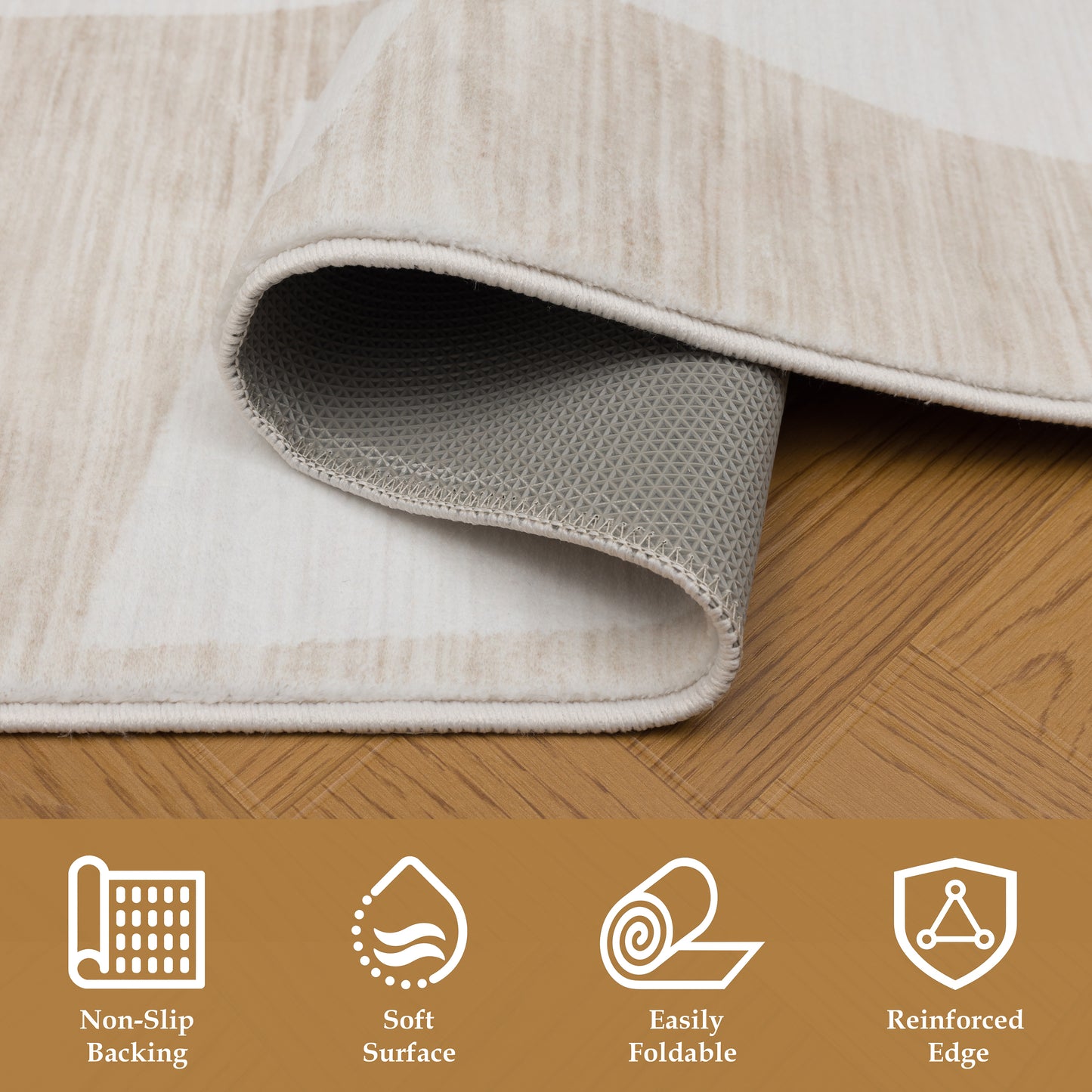Tappeto geometrico naturale color beige - VR2022