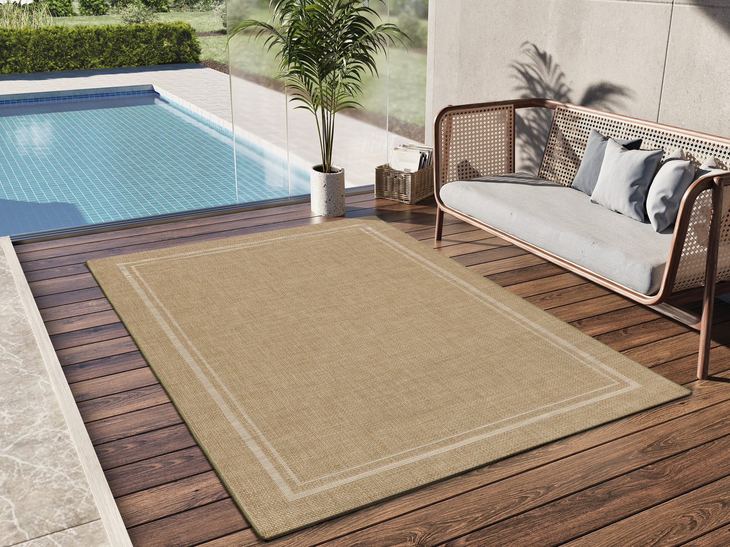 Tappeto rustico naturale balcone terrazzo - UN1011