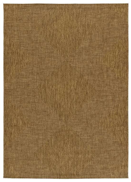 Tappeto per outdoor rustico tinte naturali - UN1013