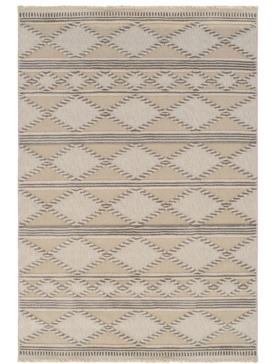 Tappeto etnico con texture color crema beige - VR2019