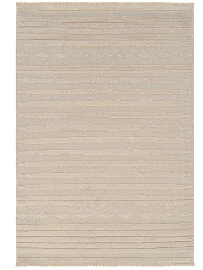 Tappeto stile etnico contemporaneo color crema - VR2020