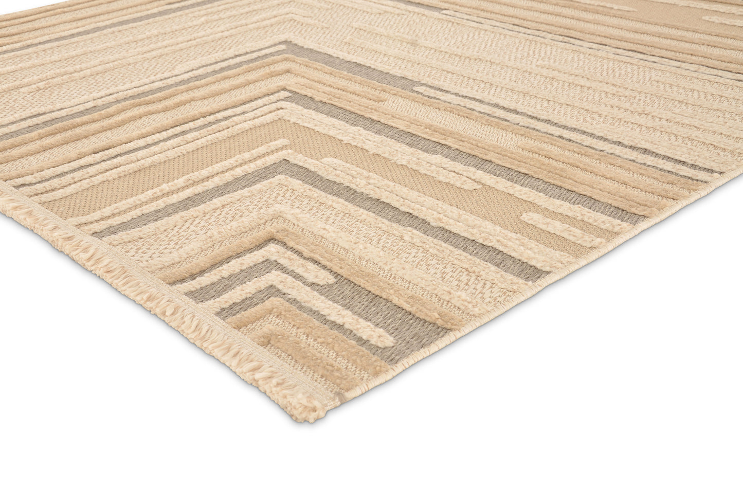 Tappeto etnico moderno color crema beige - VR2018