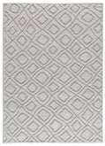 Tappeto moderno salotto soggiorno disegno in rilievo grigio - UN3005