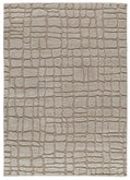 Tappeto salotto disegno in rilievo beige UN3001