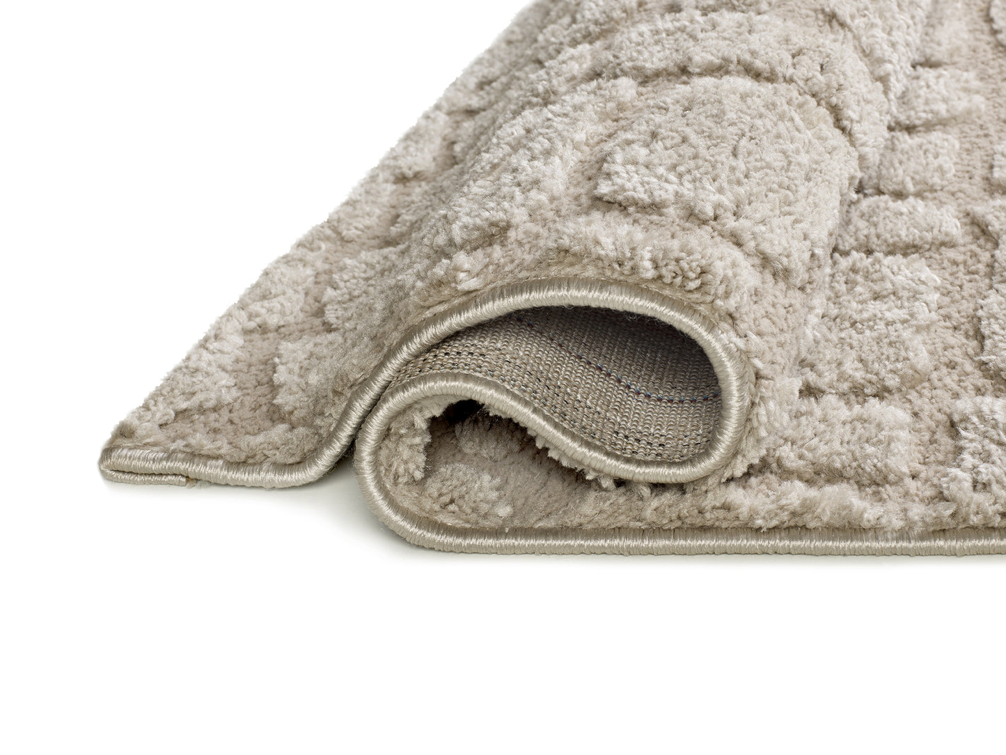 Tappeto salotto disegno in rilievo beige UN3001