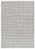Tappeto salotto soggiorno disegno in rilievo grigio - UN3004