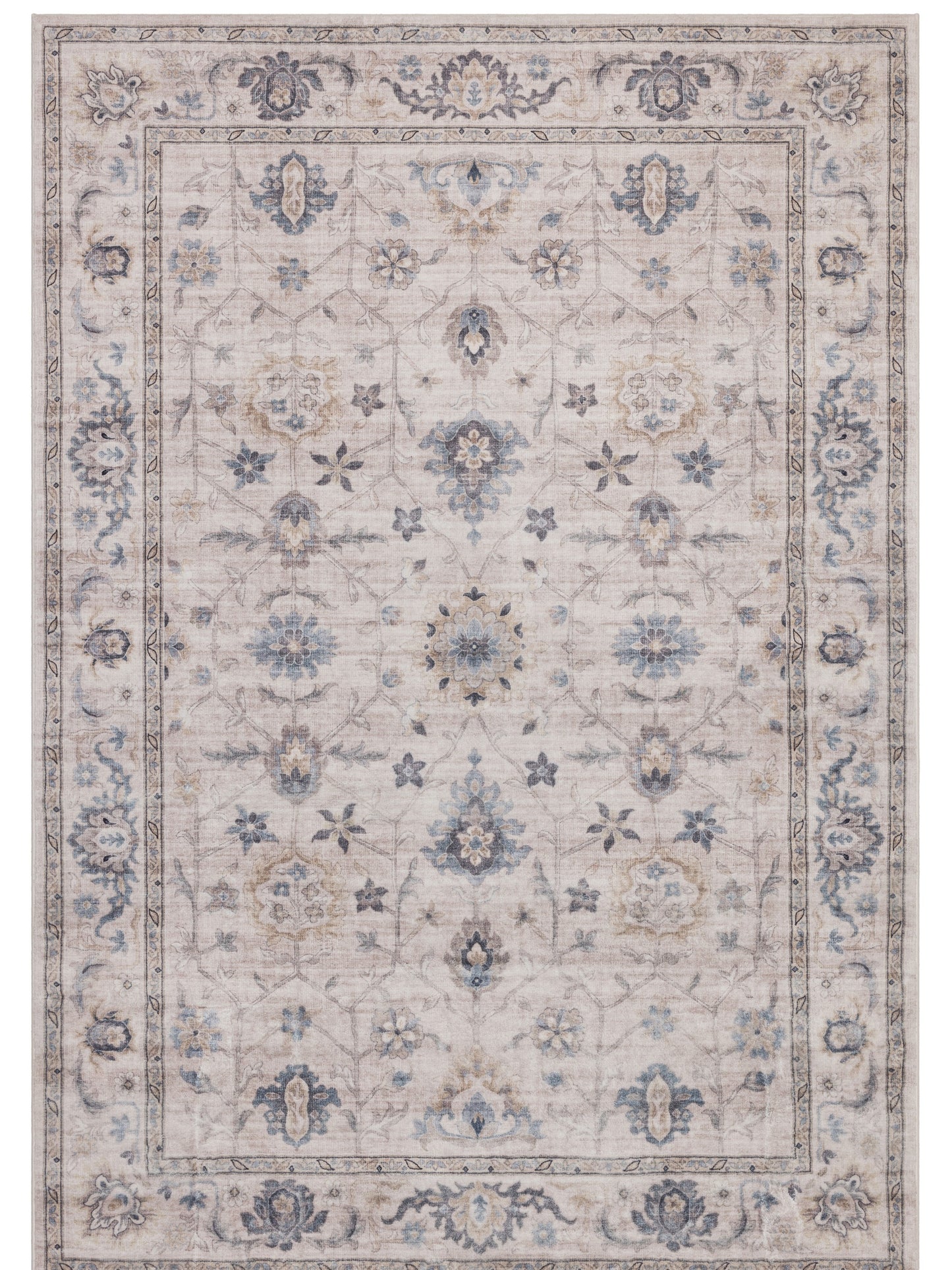 Tappeto stile persiano beige blu - VR5001