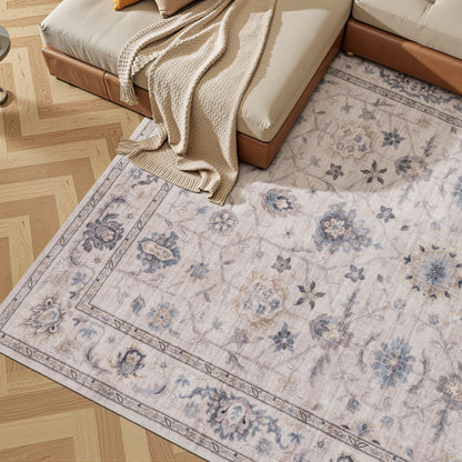 Tappeto stile persiano beige blu - VR5001