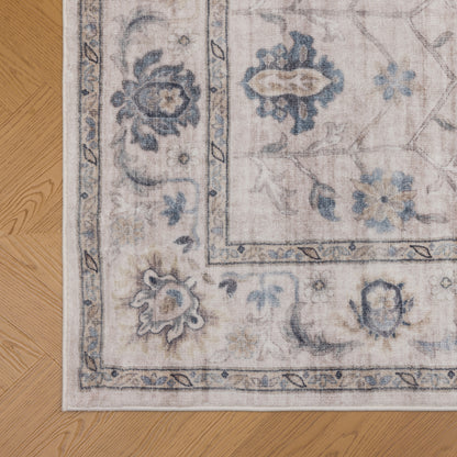 Tappeto stile persiano beige blu - VR5001