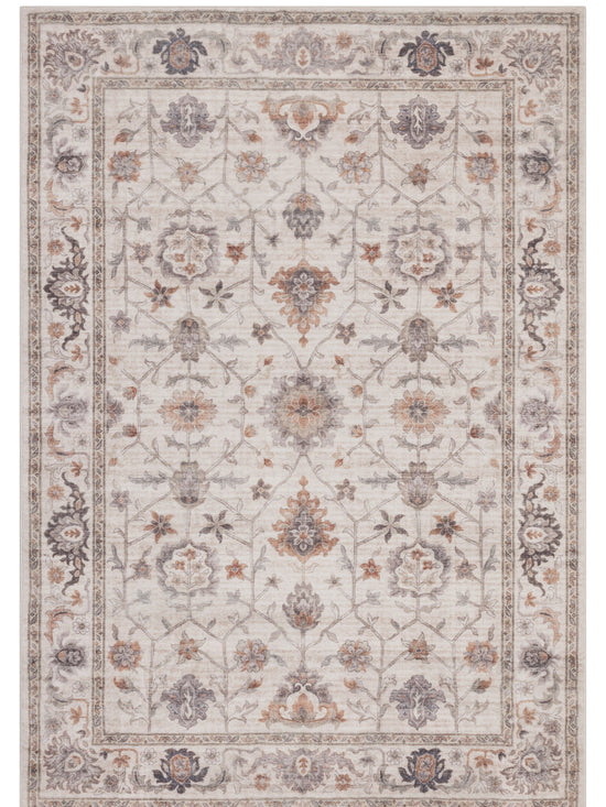 Tappeto stile persiano beige e terracotta - VR5002