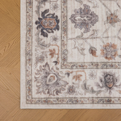 Tappeto stile persiano beige e terracotta - VR5002