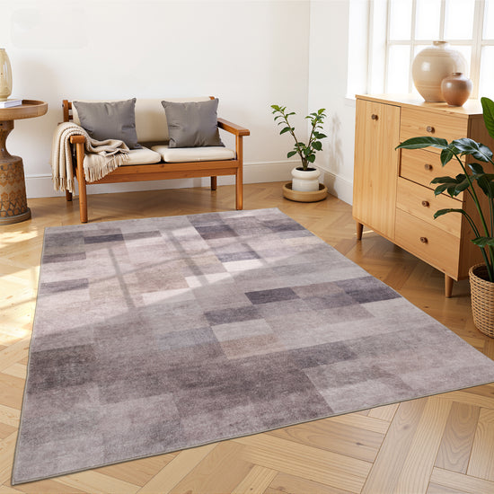 Tappeto moderno geometrico salotto grigio - VR2002