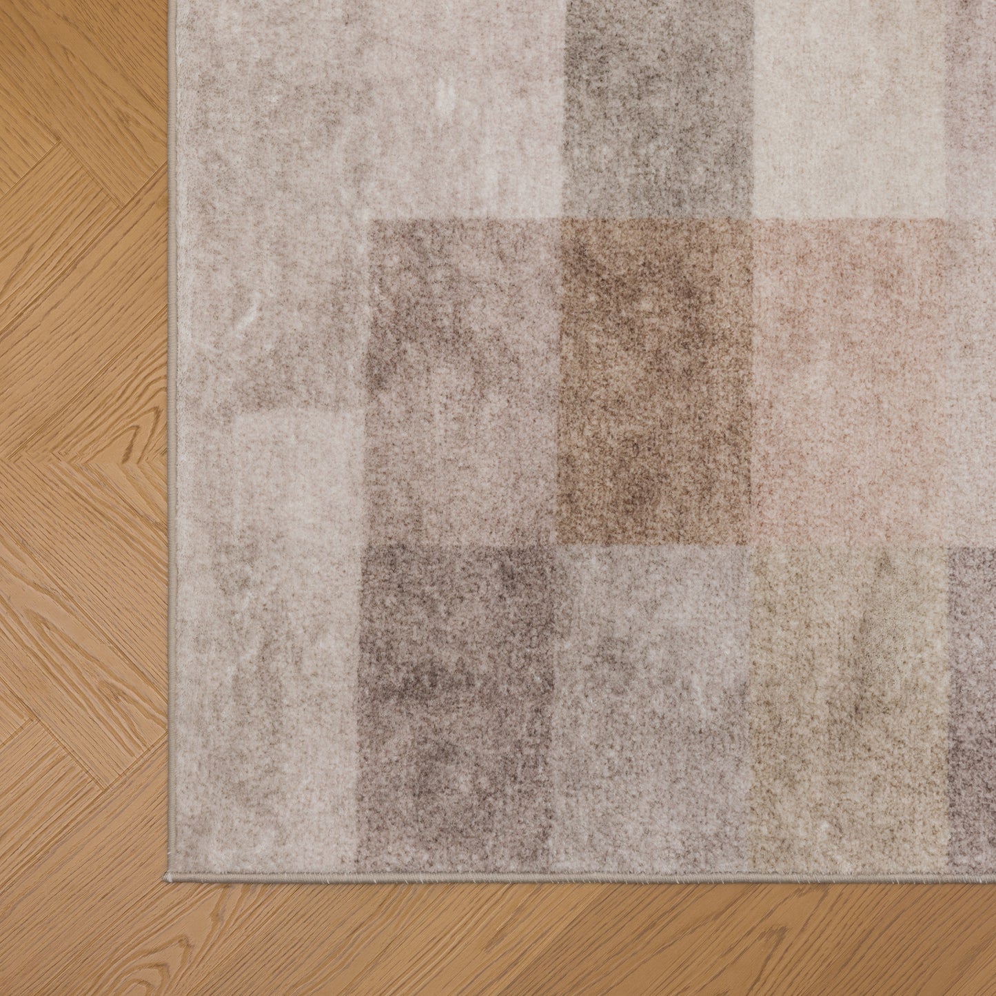 Tappeto moderno geometrico salotto beige marrone - VR2001