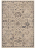 Tappeto classico mano lana beige e blu - VR5007