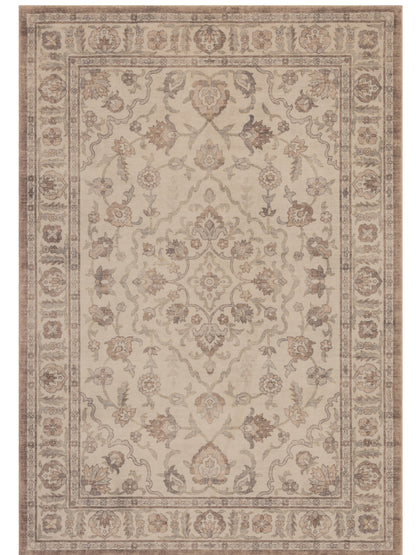 Tappeto stile persiano simil lana beige terracotta - VR5010