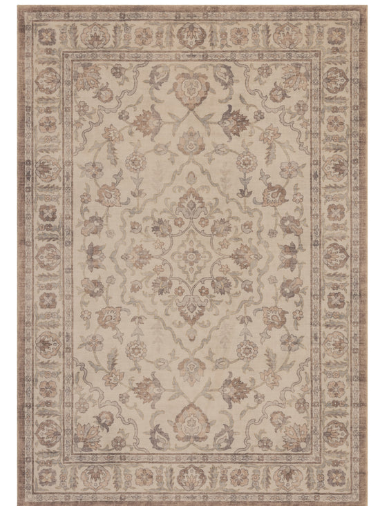 Tappeto stile persiano simil lana beige terracotta - VR5010