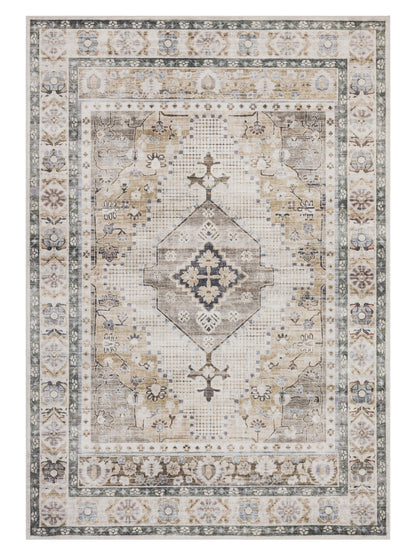 Tappeto tradizionale lavabile color beige - VR7005