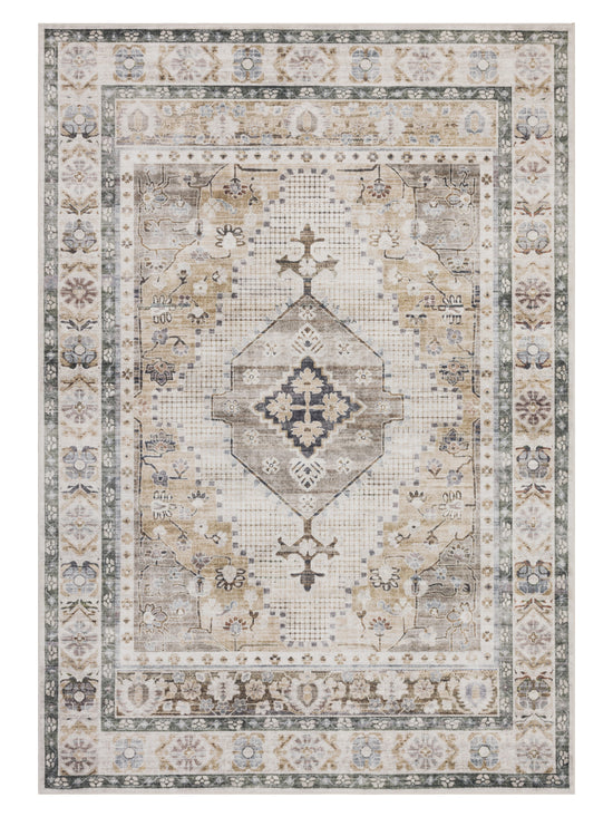 Tappeto tradizionale lavabile color beige - VR7005