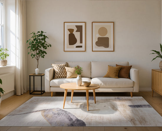 Tappeto moderno naturale color avorio grigio - VR2023