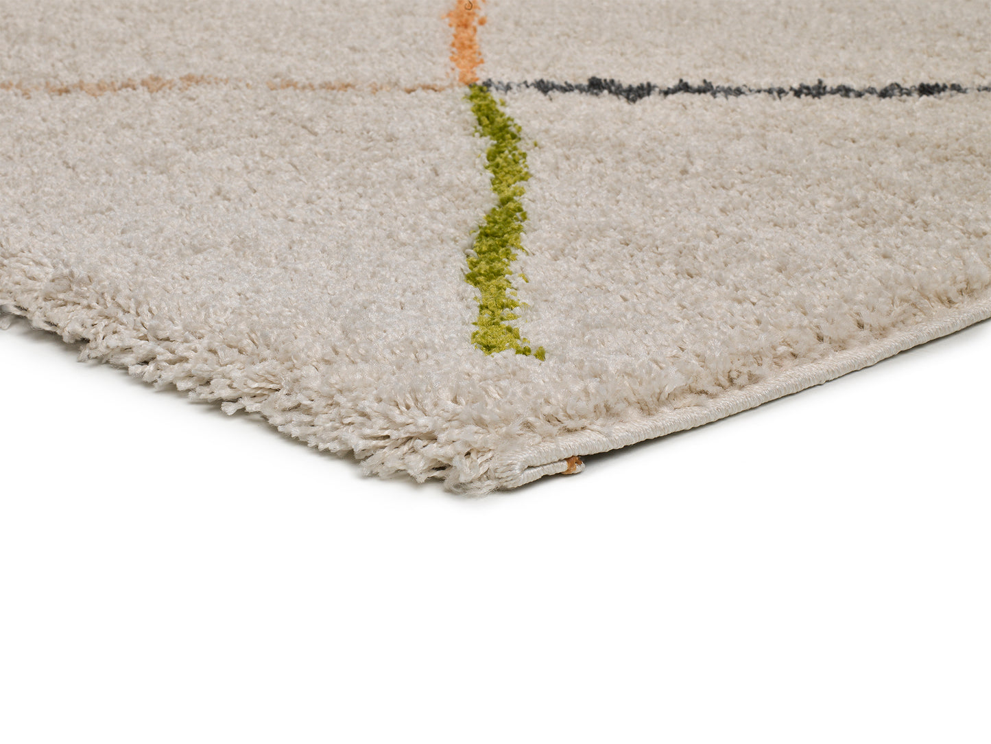 Tappeto moderno  a pelo alto per salotto multicolore - UN2094