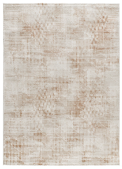 Tappeto vintage moderno effetto antichizzato grigio  e mattone   - UN4001