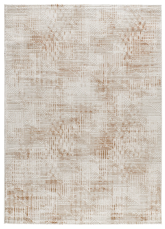 Tappeto vintage moderno effetto antichizzato grigio  e mattone   - UN4001