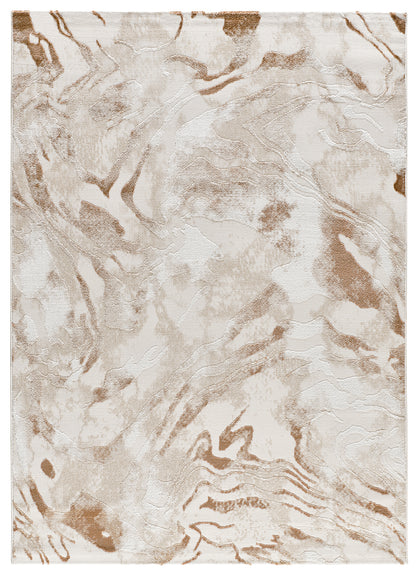 Tappeto vintage effetto antichizzato grigio  e mattone   - UN4003